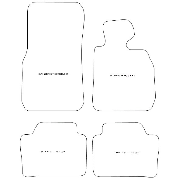 BMW 3 Series F30 or F31 Velcro Style Fixing Car Mats